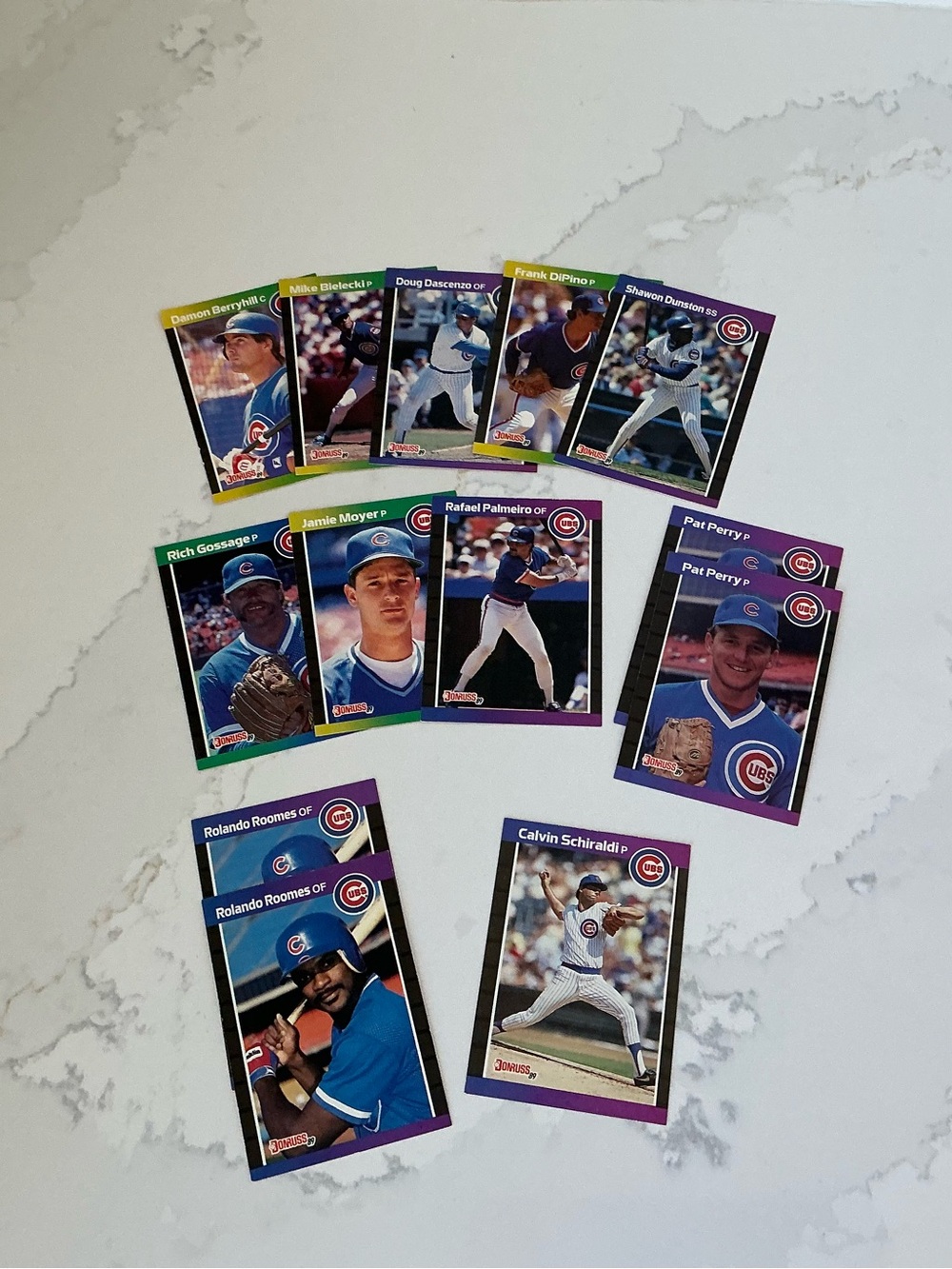 Baseball Trading Cards 89 Donruss Chicago Cubs Lot of 13